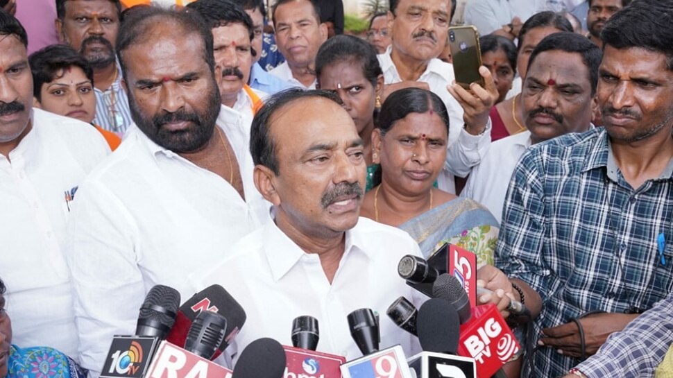 Bjp Mla Etela Rajender Serious Warning To Cm KCR Over Shamirpet Farmers