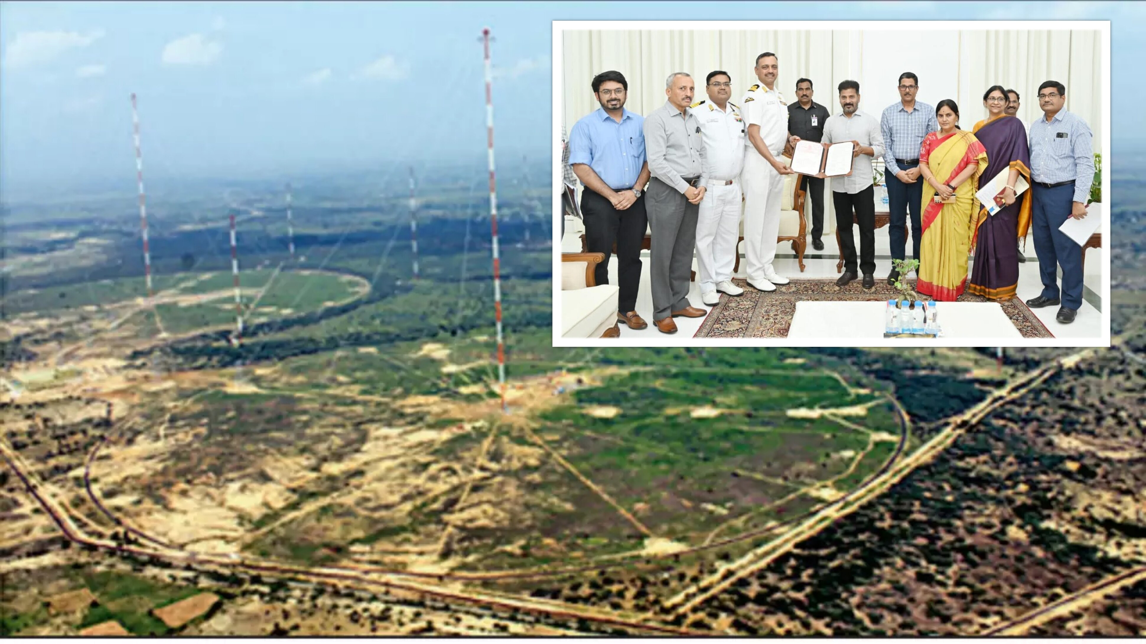 Navy Officers Meets Telangana Cm Revanth Reddy On Vikarabad Radar Vlf