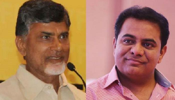 చంద్రబాబు స్వీట్ ట్వీట్‌‌ ; కేటీఆర్ హాట్ కౌంటర్