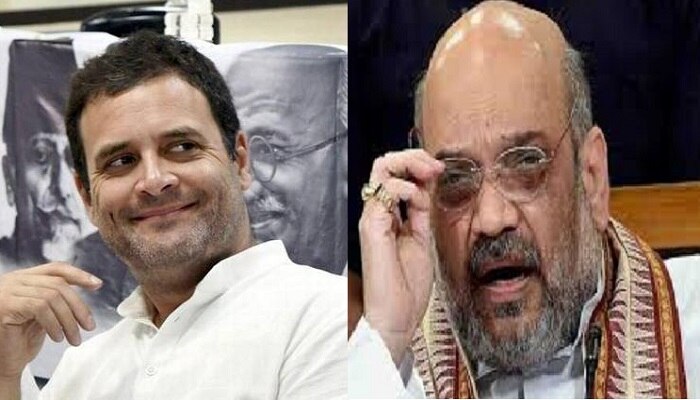 కన్ను కొట్టిన సీన్ గుర్తుచేస్తూ రాహుల్ పై అమిత్ షా సెటైర్లు కన్ను కొట్టిన సీన్ గుర్తుచేస్తూ రాహుల్ పై అమిత్ షా సెటైర్లు