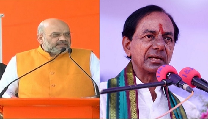 కేసీఆర్కి అసదుద్దీన్ ఓవైసీ అంటే భయం : తెలంగాణ ఎన్నికల ప్రచారంలో అమిత్ షా కేసీఆర్కి అసదుద్దీన్ ఓవైసీ అంటే భయం : తెలంగాణ ఎన్నికల ప్రచారంలో అమిత్ షా