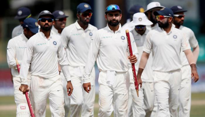 కోహ్లీసేన న్యూ లుక్స్ ; ఇక నుంచి టెస్టులకు సరికొత్త జెర్సీలో... కోహ్లీసేన న్యూ లుక్స్ ; ఇక నుంచి టెస్టులకు సరికొత్త జెర్సీలో...