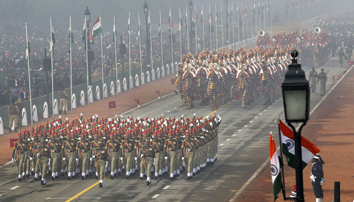 Republic Day parade reharsal at rashtrapathi bhavan delhi : ఘనంగా గణతంత్ర దినోత్సవ ఏర్పాట్లు