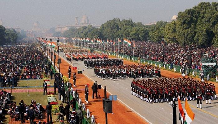 Republic day parade reharsal : రిపబ్లిక్ డే పరేడ్ కోసం ముమ్మరంగా రిహార్సల్స్