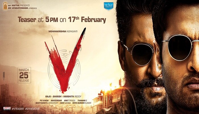 నాని, సుధీర్ బాబు V ట్రెయిలర్ కు భారీ స్పందన నాని, సుధీర్ బాబు V ట్రెయిలర్ కు భారీ స్పందన