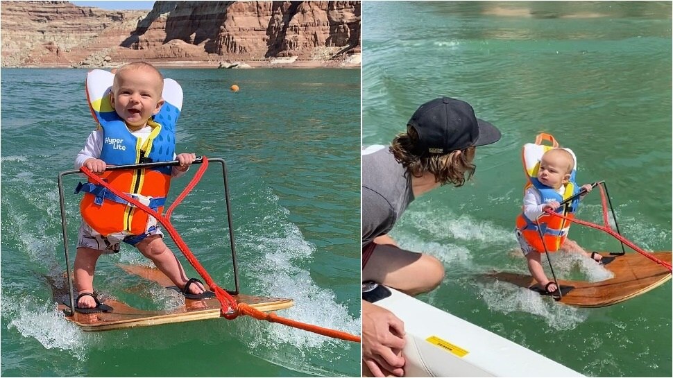 Water Skiing World Record 6 నెలల బుడ్డోడు ప్రపంచ రికార్డు సోషల్ News