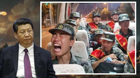 Chinese Soldiers Crying: వైరల్ అవుతున్న చైనా సైనికులు ఏడుస్తున్న వీడియో Chinese Soldiers Crying: వైరల్ అవుతున్న చైనా సైనికులు ఏడుస్తున్న వీడియో