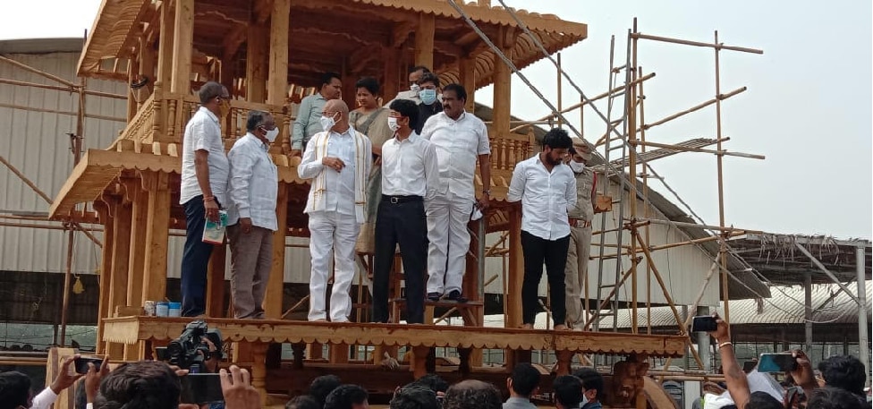 Antarvedi new chariot: అంతర్వేది స్వామి సన్నిధిలో కొత్త రధం  సిద్ధం