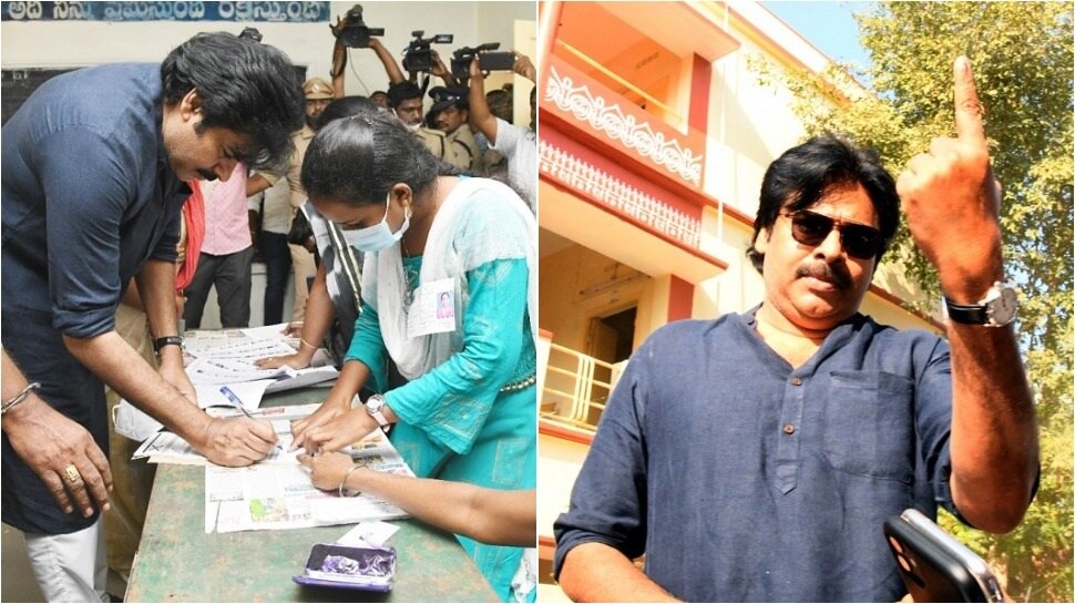 Pawan Kalyan Casts His Vote: ఏపీ మున్సిపల్ ఎన్నికల్లో ఓటు హక్కు వినియోగించుకున్న Jana Sena అధ్యక్షుడు పవన్ కళ్యాణ్