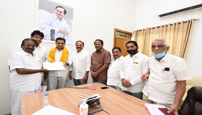 DMK MPs called on TRS working president and Telangana IT minister KT Rama Rao to support for cancellation of NEET this year: నీట్‌ రద్దు విషయంలో కేటీఆర్‌తో డీఎంకే ఎంపీల భేటీ | తెలంగాణ News