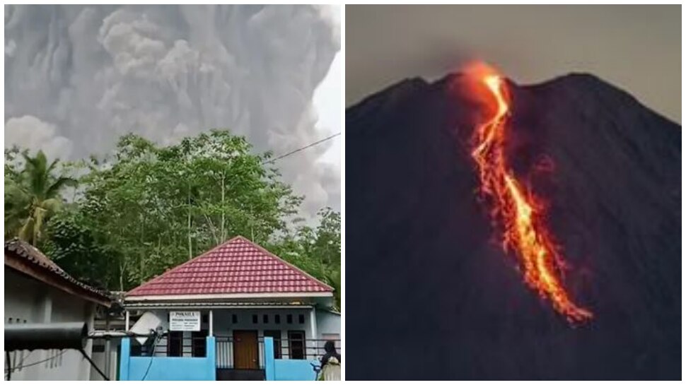Indonesia Volcano: ఇండోనేషియాలో సెమెరు అగ్నిపర్వతం బద్దలు..13 మంది మృతి..వీడియో వైరల్!