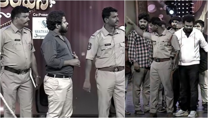 Hyper Adi Arrest: కమెడియన్ హైపర్ ఆది అరెస్ట్..? షో మధ్యలోనే అరెస్ట్ చేసిన పోలీసులు.. అసలేం జరిగింది..