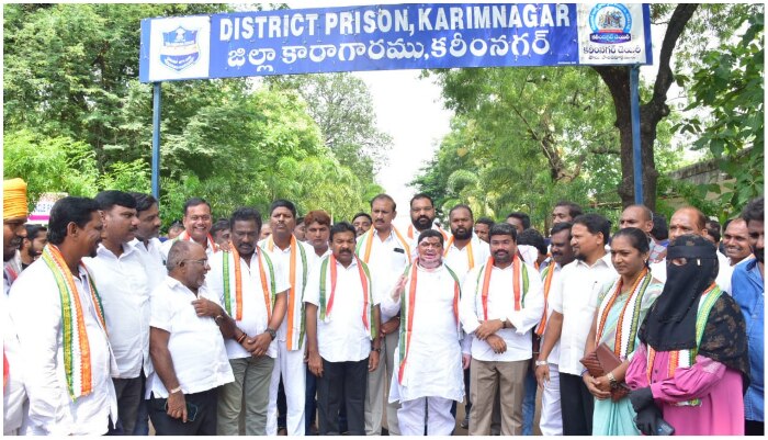 KCR JAIL: కేసీఆర్ కోసం కరీంనగర్ జైలులో గది! పరిశీలించేందుకు వచ్చిన కాంగ్రెస్ నేతలు.. 