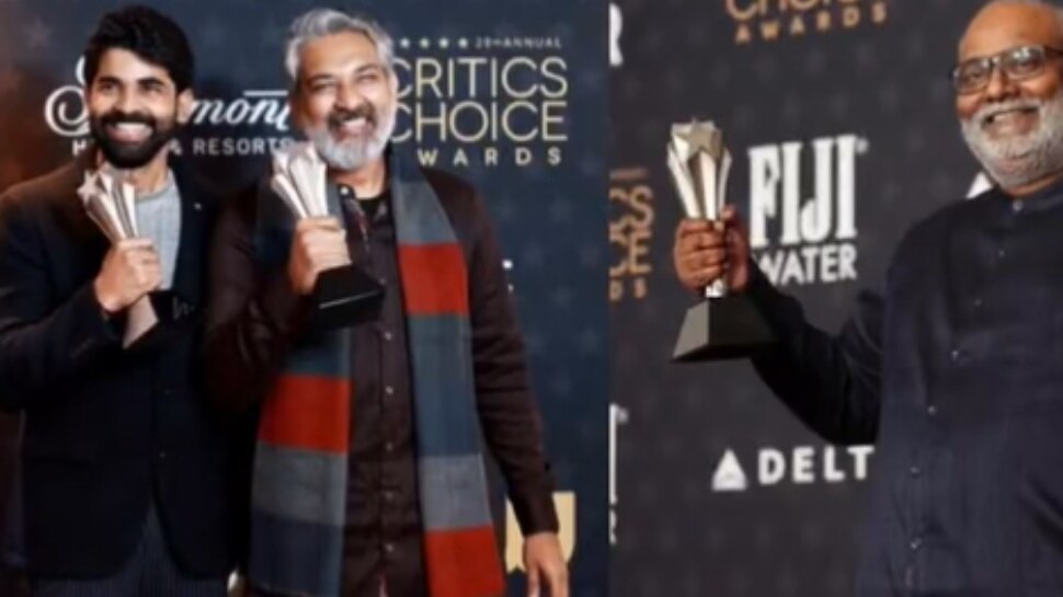 Rajamouli Ram Charan Jr NTR RRR Movie Wins Critics Choice awards After ...