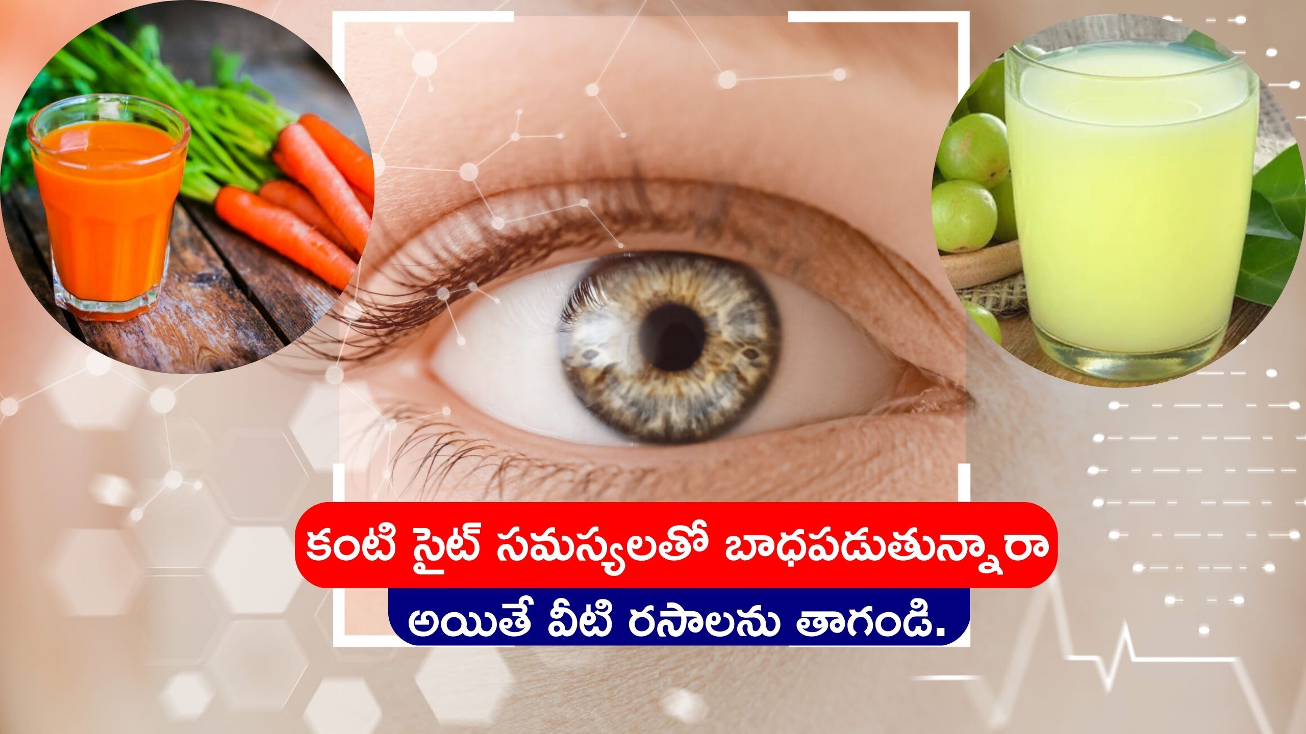 How To Improve Eyesight: ఉదయాన్నే ఈ రసాలు తాగితే కంటి సైట్‌ ఎంతున్న నార్మల్‌ అవ్వడం ఖాయం..