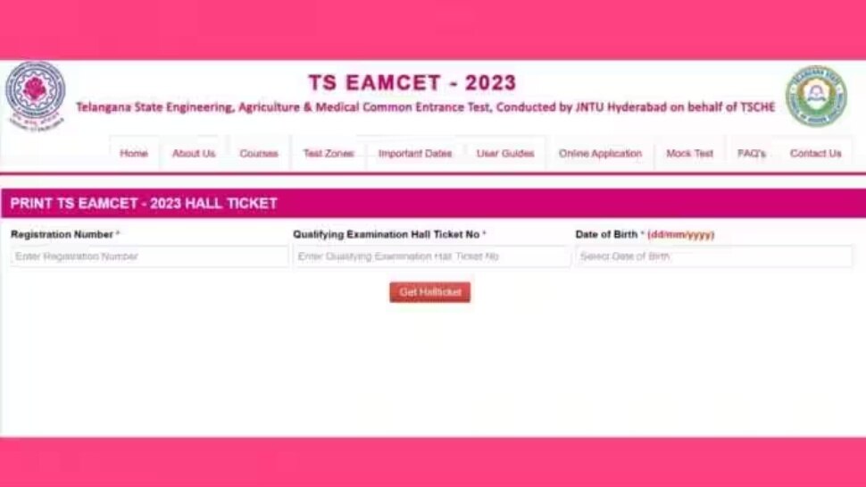 TS EAMCET 2023 Hall Tickets Available On Eamcet Tsche Ac In Check Here ...