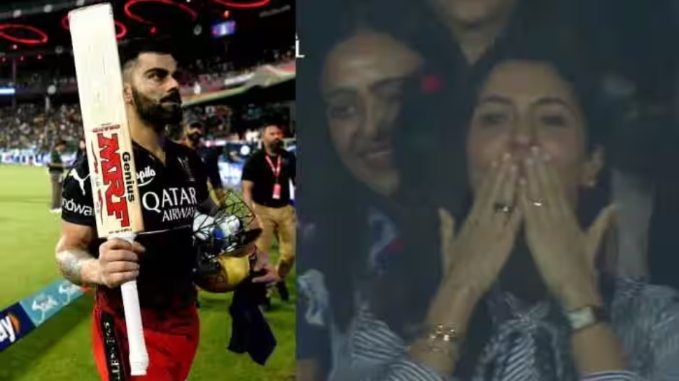 IPL 2023 Anushka Sharma Blows Flying Kisses To Virat Kohli After His ...