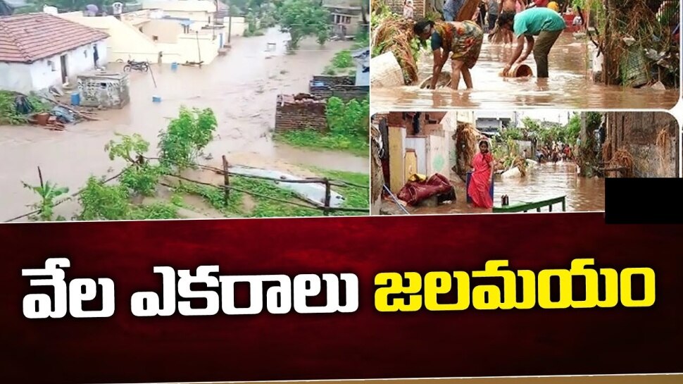 Telangana, AP Rains News Live Updates: వరద బీభత్సం.. వేల ఎకరాలు జలమయం