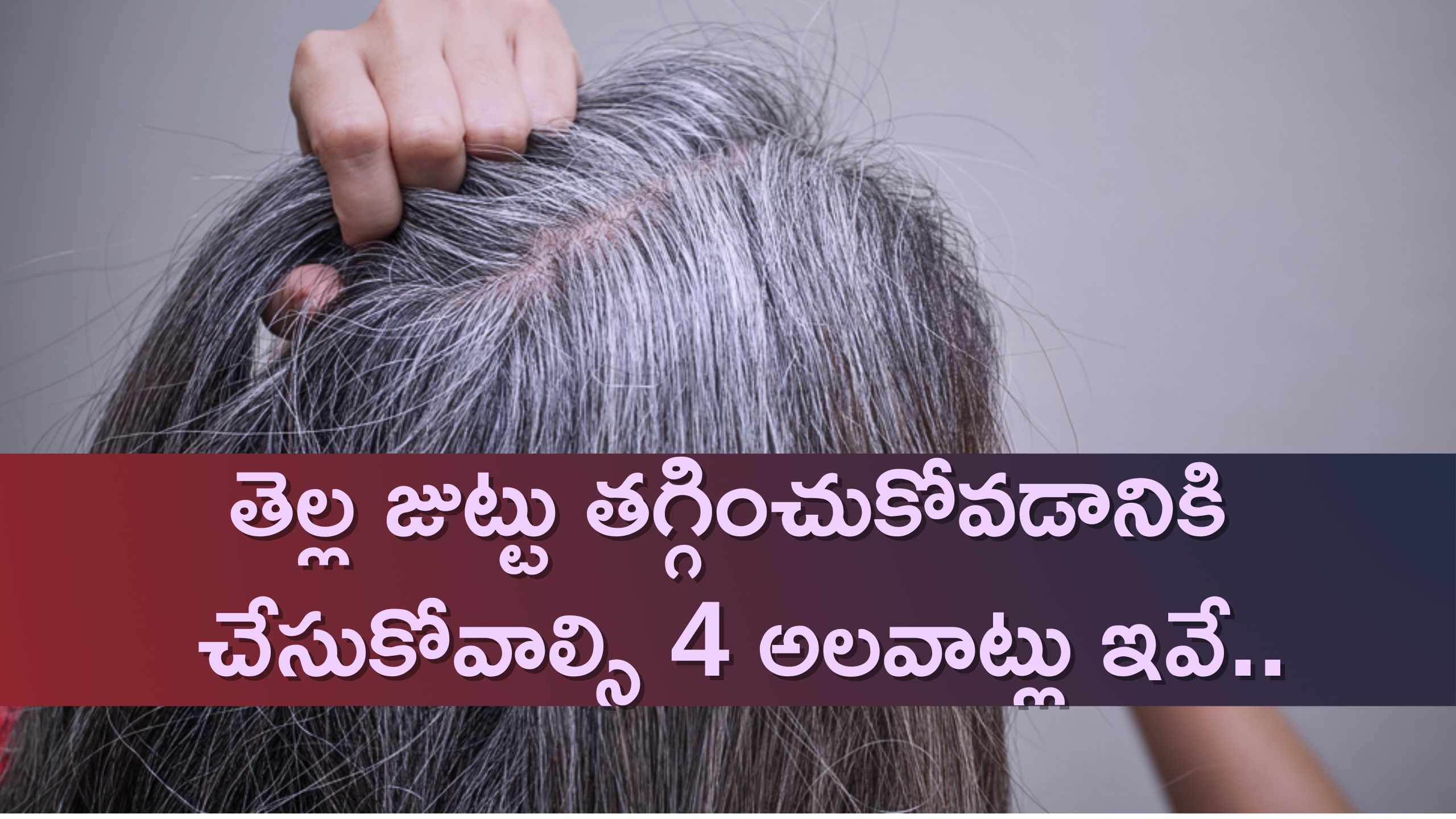 White Hair To Black Hair: తెల్ల జుట్టు తగ్గించుకోవడానికి చేసుకోవాల్సి 4 అలవాట్లు ఇవే..