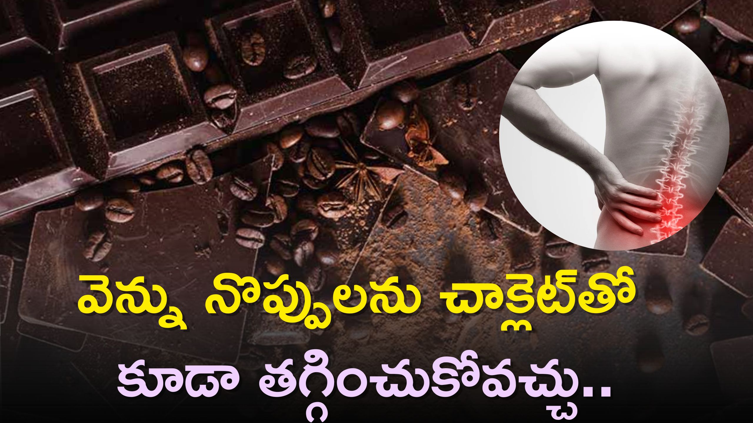 Rid Of Back Pain: వెన్ను నొప్పులను చాక్లెట్‌తో కూడా తగ్గించుకోవచ్చు..ఎలాగో తెలుసా?