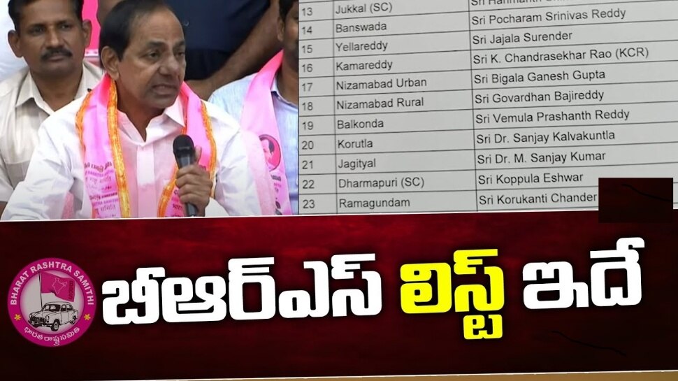 BRS MLA Candidates List: బీఆర్ఎస్ అభ్యర్థుల ప్రకటన.. సీఎం కేసీఆర్ సంచలన కామెంట్స్