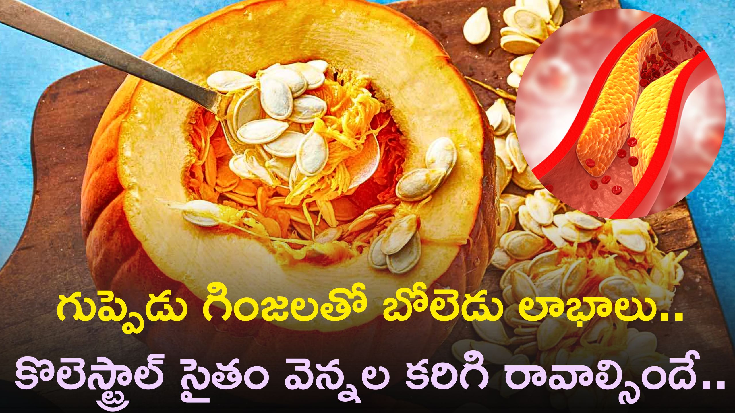 Pumpkin Seeds Benefits: గుప్పెడు గింజలతో బోలెడు లాభాలు..కొలెస్ట్రాల్ సైతం వెన్నల కరిగి రావాల్సిందే..