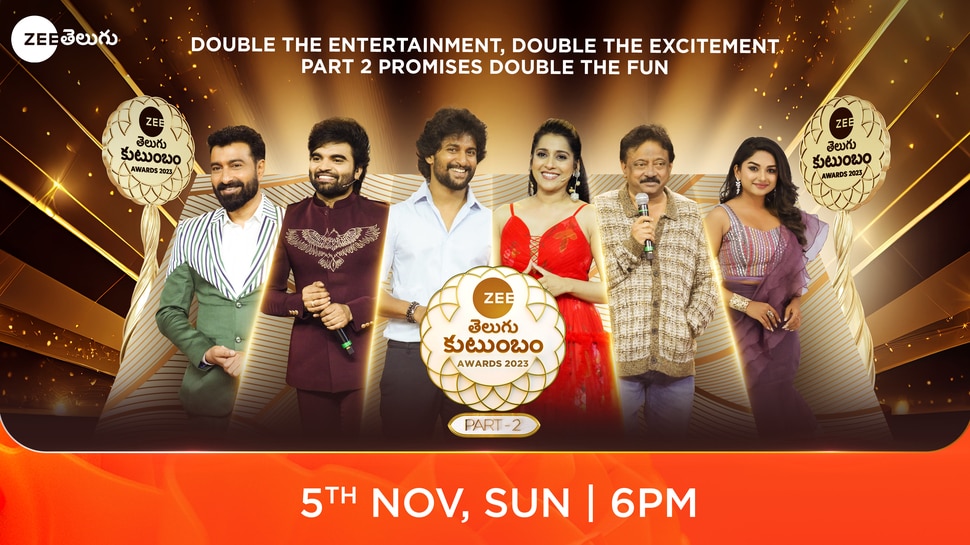 Zee Telugu Awards Part 2 To Premieres on this Sunday from 6 pm with