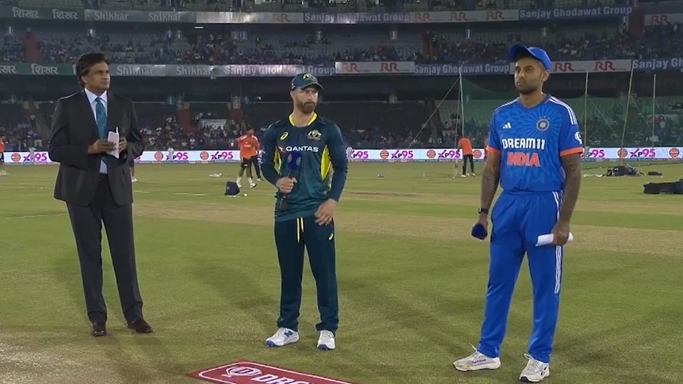 ind vs aus 4th t20 updates australia won the toss elected bowl to first