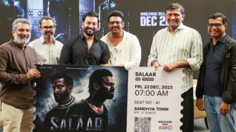 Director SS Rajamouli buys first ticket of Prabhas film 'Salaar Part 1