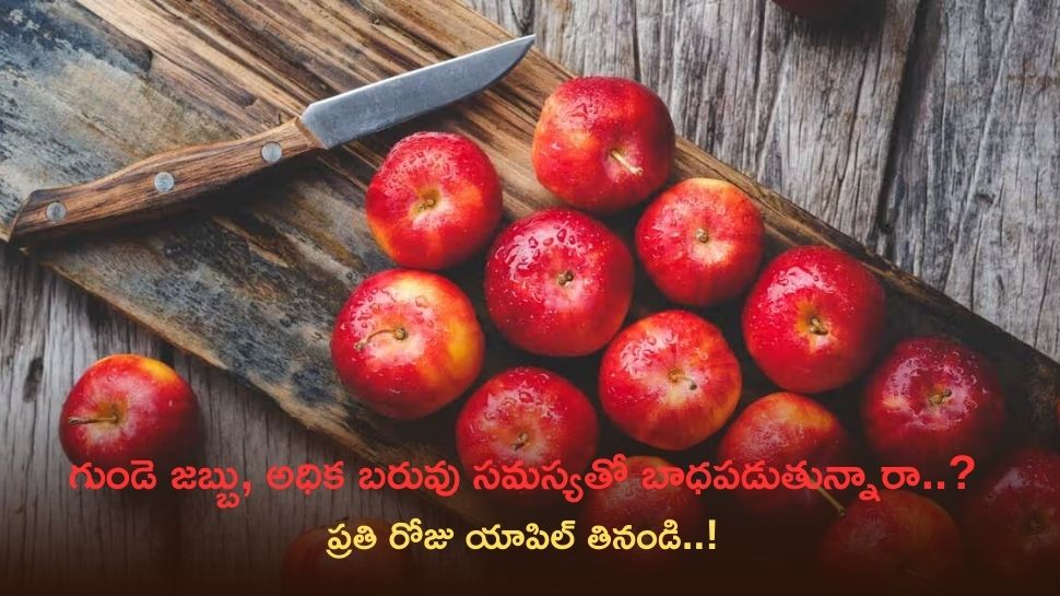 Apple Fruit Benefits: గుండె జబ్బు, అధిక బరువు సమస్యతో బాధపడుతున్నారా..? ప్రతి రోజు యాపిల్‌ తినండి..!