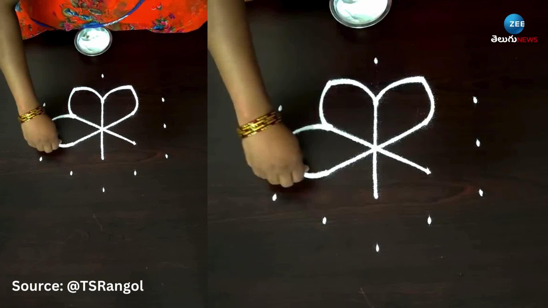 Bhogi Muggulu, Makar Sankranthi Muggulu 2024 With 5 Dots Dh