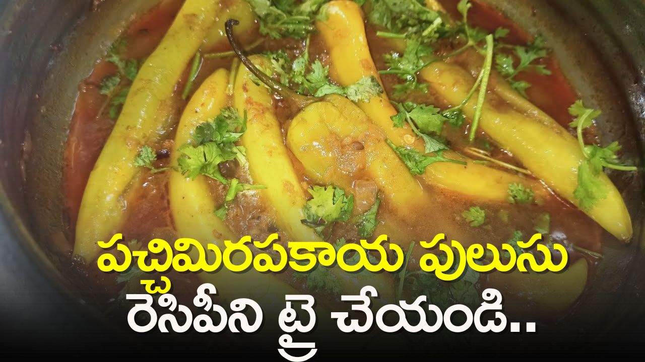 Make Instant Pachi Mirchi Pulusu Recipe In Telangana Style | Pachi