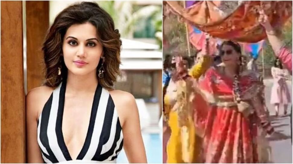 Taapsee: తాప్సీ పెళ్లి వీడియో వైరల్.. డాన్స్ వేస్తూ అలరించిన హీరోయిన్