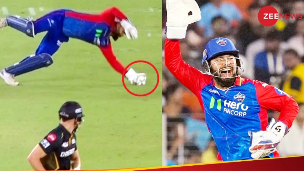 Rishabh Pant: క్యాచ్‌ ఆఫ్ ద సెంచరీ.. డైవ్ చేస్తూ ఒంటి చెత్తో సూపర్ క్యాచ్ పట్టేసిన పంత్..!