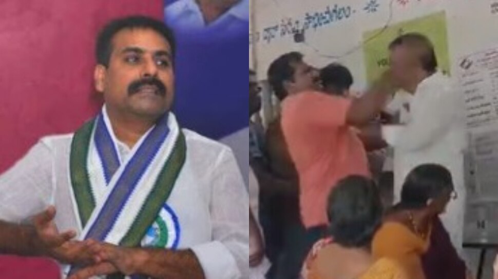 AP Assembly Elections 2024: తిక్క కుదిరింది.. ఎమ్మెల్యేను పబ్లిక్ లో చెంపదెబ్బ కొట్టిన ఓటరు.. వైరల్ గా మారిన వీడియో..