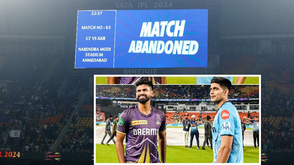 IPL 2024 GT vs KKR: ఐపీఎల్‌కు వరుణుడి భారీ దెబ్బ.. వర్షంతో మ్యాచ్‌ రద్దు కోల్‌కత్తా టాప్‌లోకి.. గుజరాత్‌ ఇంటికి