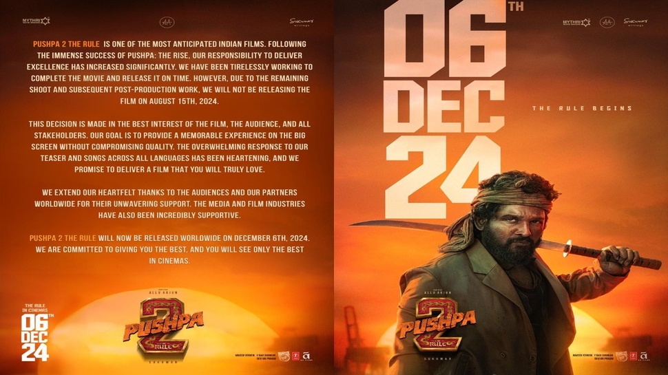 Pushpa 2 New Release Date: పుష్ప వెనక్కి తగ్గక తప్పలేదు.. ఫైనల్ గా కొత్త రిలీజ్ డేట్ అనౌన్స్.. Pushpa 2 New Release Date: పుష్ప వెనక్కి తగ్గక తప్పలేదు.. ఫైనల్ గా కొత్త రిలీజ్ డేట్ అనౌన్స్..