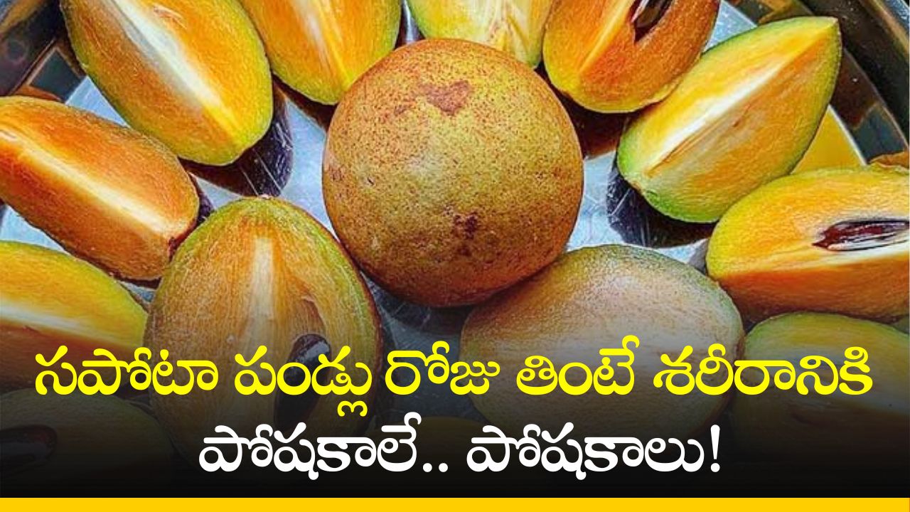 If Sapota Fruits Are Eaten Daily, Body Will Get Vitamin E, Vitamin A ...