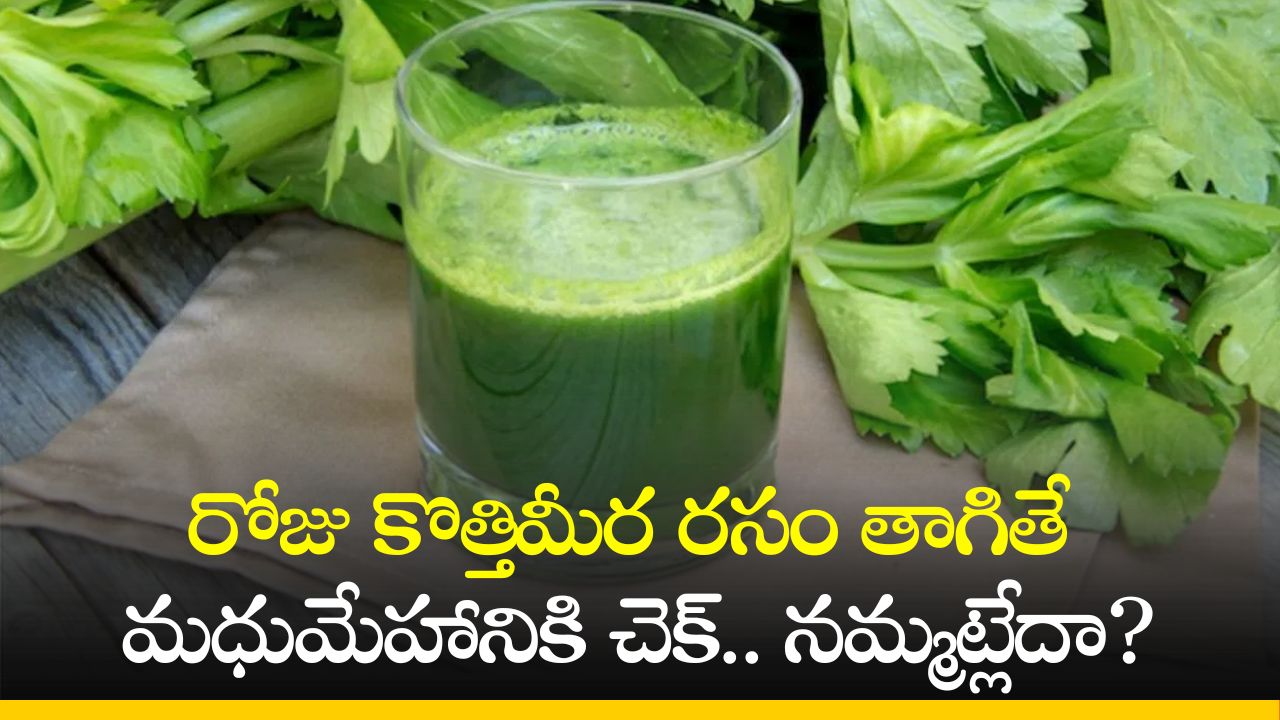 Coriander Juice Benefits: రోజు కొత్తిమీర రసం తాగితే మధుమేహానికి చెక్‌.. నమ్మట్లేదా?