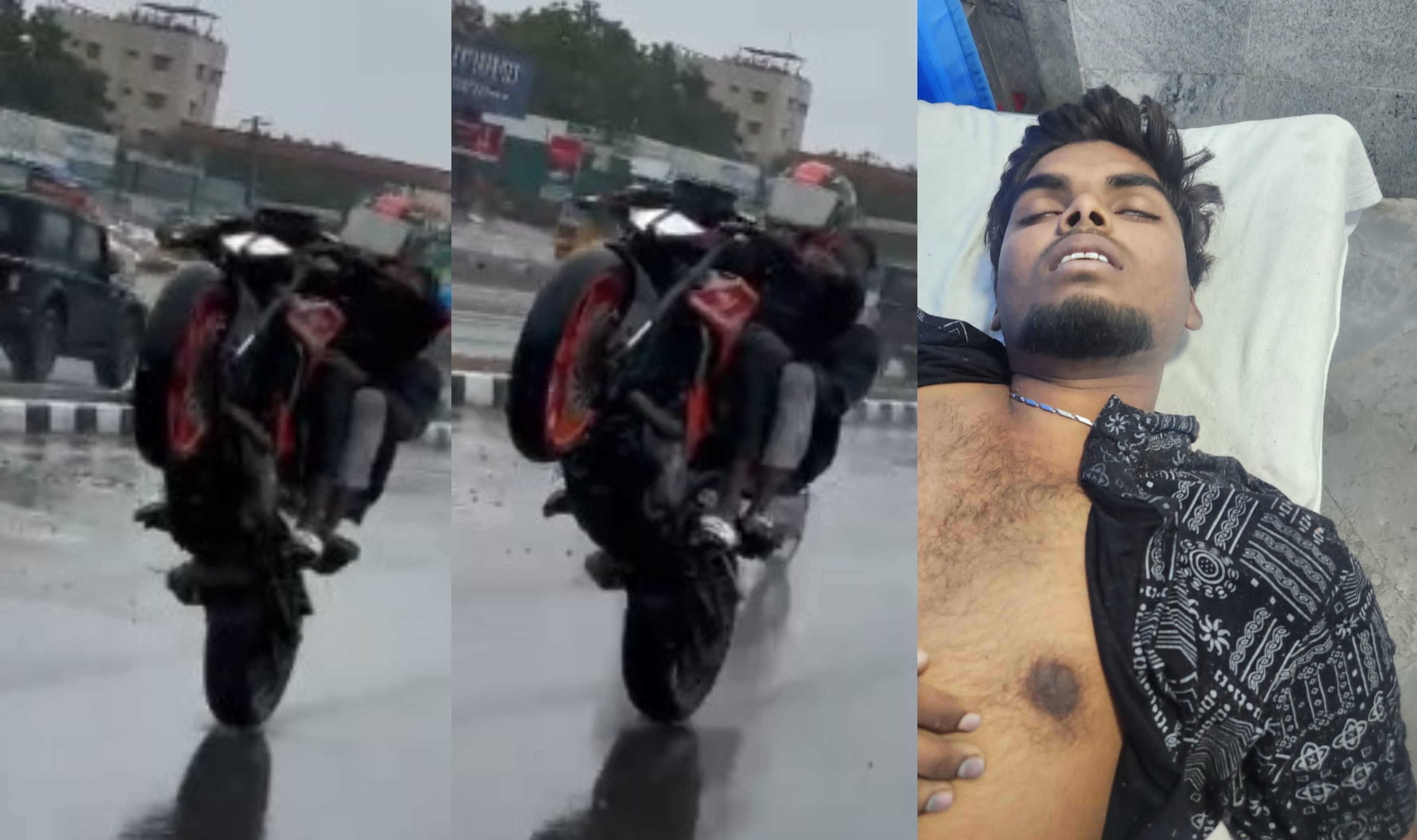 Reels Accident: వర్షంలో కేటీఎం బైక్‌పై రీల్స్‌.. కొడుకు మృతితో గుండెలవిసేలా తల్లి రోదన