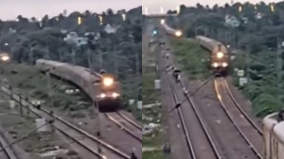 4 Trains: బాప్ రే.. ఒకే ట్రాక్ మీదకు నాలుగు ట్రైన్ లు.. స్పందించిన రైల్వేశాఖ.. వీడియో వైరల్..