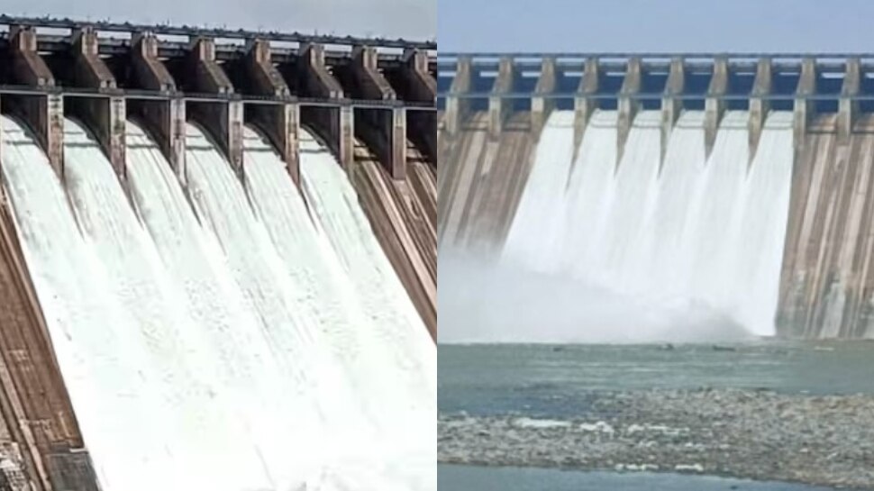 Nagarjuna Sagar Dam: రెండేళ్ల తర్వాత అద్భుతం.. నాగార్జున సాగర్ ఆరు క్రస్ట్ గేట్ల ఎత్తివేత.. వీడియో వైరల్..