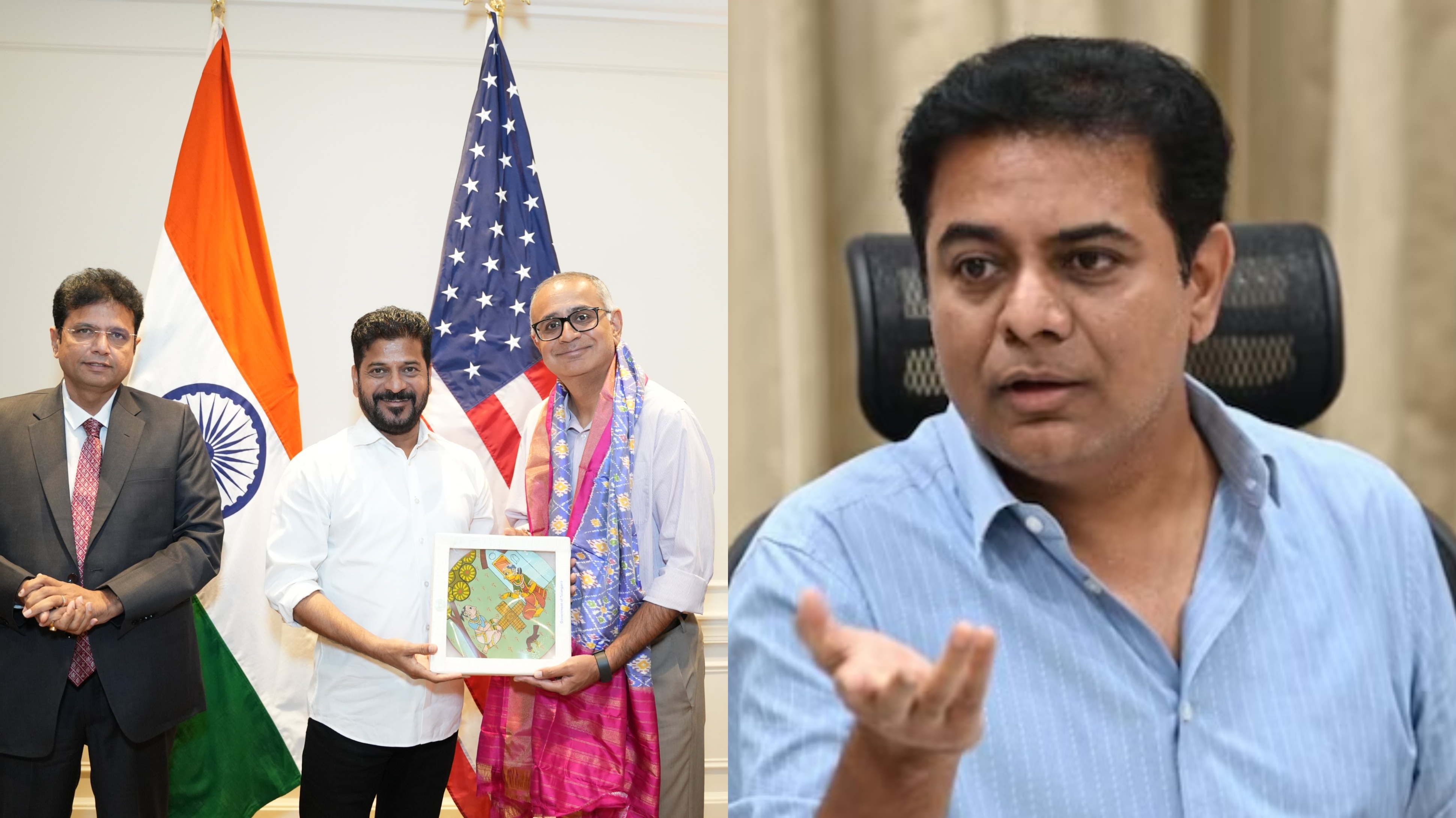 Rv Rama Rao KT Rama Rao Allegations On Revanth US Tour And Telangana MoUs With ...