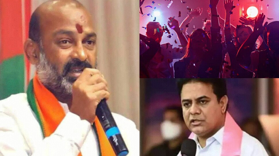 rave party busted in raj pakala farm house at janwada central minister