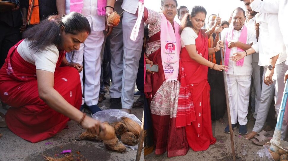 K Kavitha: కల్వకుంట్ల కవిత సంచలనం.. రేవంత్‌ రెడ్డిని ధిక్కరించి తెలంగాణ తల్లికి శంకుస్థాపన