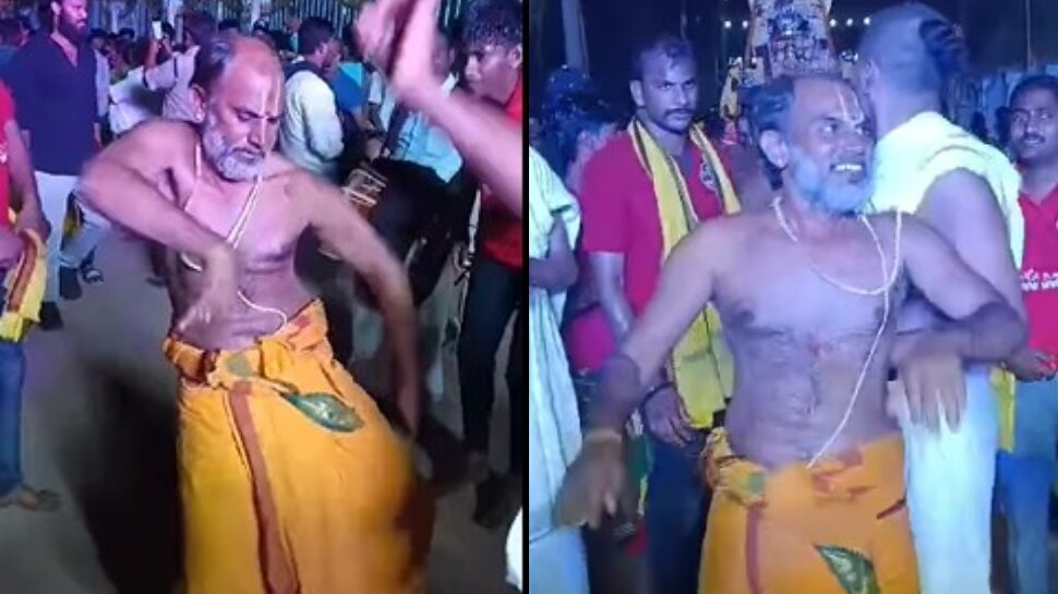 Viral Video: బ్రహ్మోత్సవాల్లో పూజారీ బ్రేక్‌ డ్యాన్స్‌.. ప్రభుదేవా కూడా పనికిరాడేమో? వీడియో ఇదే