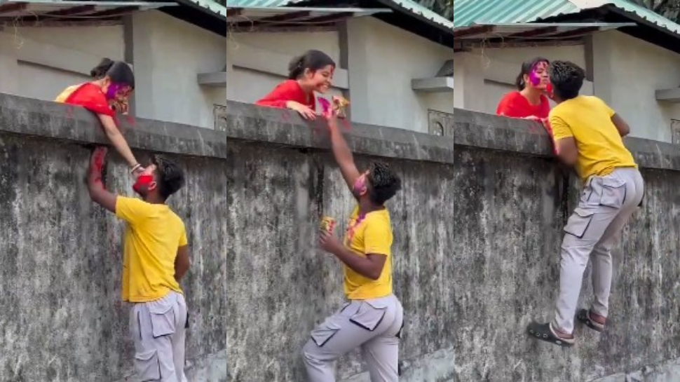 Viral Video: సీక్రెట్గా ప్రియురాలితో హొలీ ఆడిన ప్రియుడు.. చివరలో ఆ పని కూడా.!. వీడియో వైరల్.. Viral Video: సీక్రెట్గా ప్రియురాలితో హొలీ ఆడిన ప్రియుడు.. చివరలో ఆ పని కూడా.!. వీడియో వైరల్..