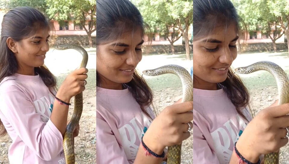 Snake Video: పాముతో ముద్దులాట ఏందీ భయ్యా.! యువతి చేసిన పనికి షాక్ అవుతున్న నెటిజన్లు.. వీడియో వైరల్..