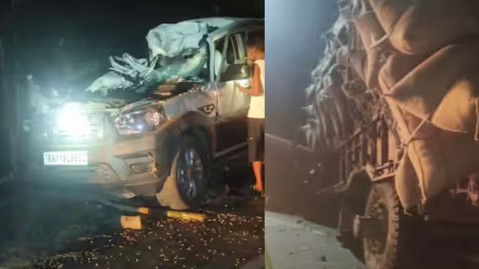 Barati Scorpio collided with tractor road accident in Katihar bihar pa ...