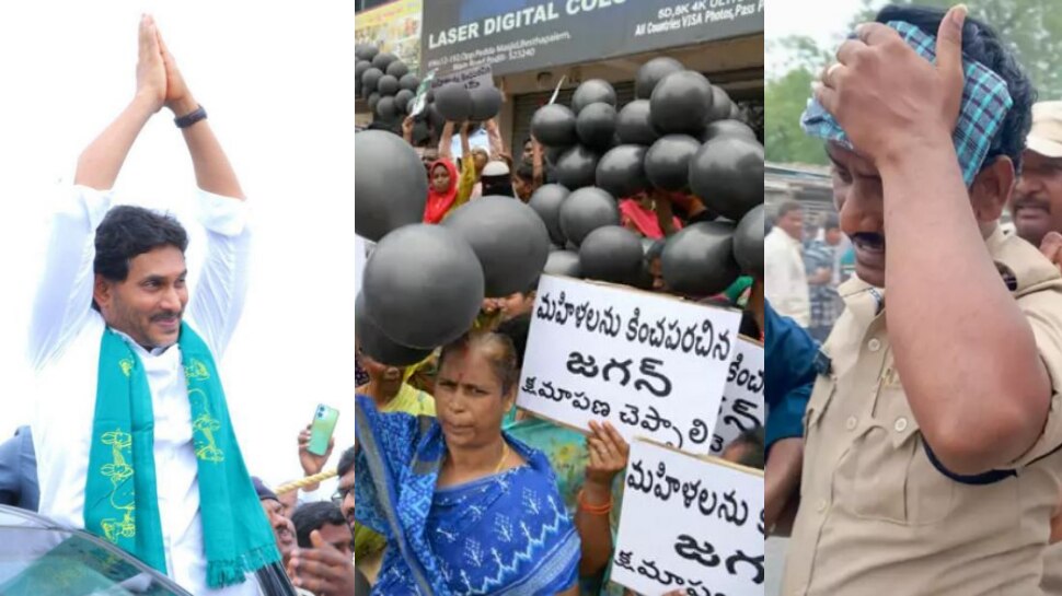 YS Jagan in Podili Video: జగన్ పర్యటనలో హైటెన్షన్.. చెప్పులు, రాళ్లతో పరస్పర దాడులు.. వీడియో వైరల్..
